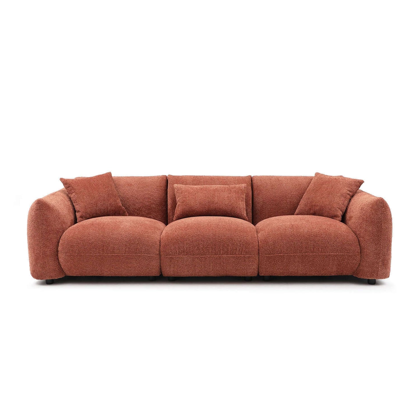 Modern Deep Seated Plush Cushion Sofa 102" (2 Colors)