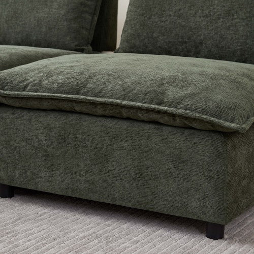 Modern Cloud Armless Modular Sectional Sofa (4 Colors - Various Sizes)