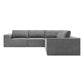 Modern Modular Low Profile Corner Sectional Sofa 116"