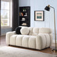 Modern Marshmallow Tufted Boucle Fabric Sofa