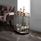 Lacole Beverage Serving Cart, Champagne & Mirrors