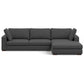 Charlie Modern Deep Seat Sectional Chaise Sofa 122" (2 Colors)