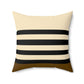 Spun Polyester Square Pillow - Brown, Black & Tan - Revel Sofa 