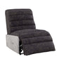 Okzuil Power Recliner Lounge Chair, Brown Top Grain Leather & Aluminum - Revel Sofa 