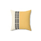 Spun Polyester Square Pillow - Black & Yellow - Revel Sofa 