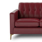 Liberty MCM Tufted Back Leather Sofa 86" (3 Colors)