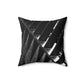 Spun Polyester Square Designer Pillow - Blk & Wht - Revel Sofa 