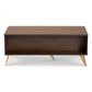 Edel MCM Rectangular MDF Coffee Table in Walnut Brown 41"