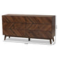 Hartman MCM Wood 6 Drawer Dresser in Walnut Brown 63"