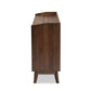 Lena MCM Wood 6 Drawer Dresser in Walnut Finish 62"