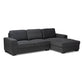 Nevin Modern Fabric Sectional Chaise Sofa 104"