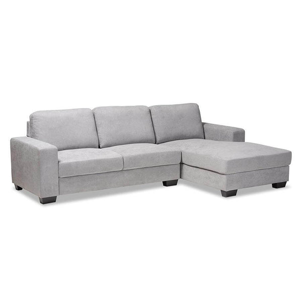 Nevin Modern Fabric Sectional Chaise Sofa 104