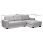 Nevin Modern Fabric Sectional Chaise Sofa 104"