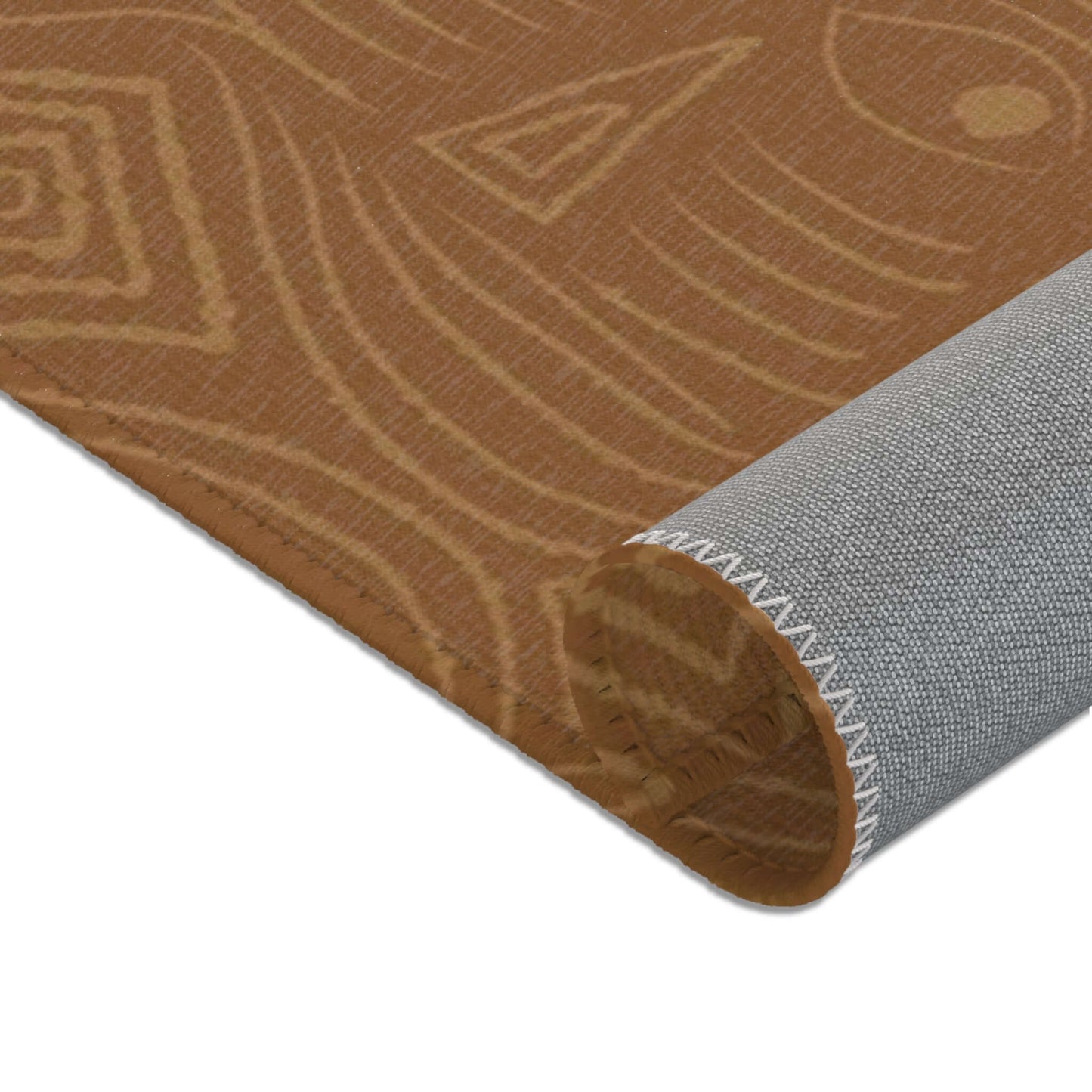 Rectangular Area Designer Rug (Brown) - Revel Sofa 