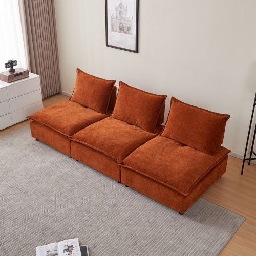 Modern Cloud Armless Modular Sectional Sofa (4 Colors - Various Sizes)