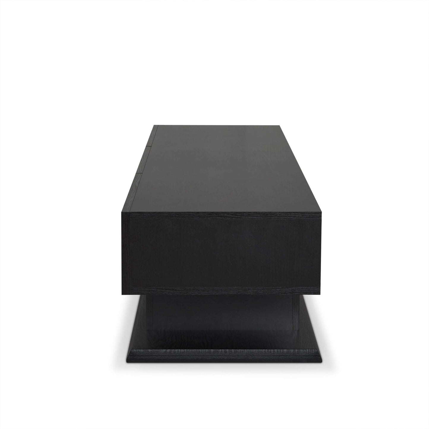 Follian Contemporary Wood TV Stand in Black (70")