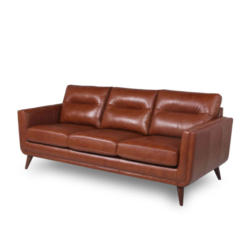 MCM Genuine Leather Sofa 84" (2 Colors)