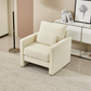 Modern Chenille Fabric Upholstered Armchair (4 Colors)