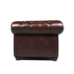 Classic Chesterfield Tufted Leather Nailhead Sofa 95" (5 Colors)