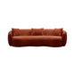 Modern Curved 3 Seat Boucle Fabric Sofa 94"