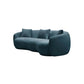 Modern Curved 3 Seat Boucle Fabric Sofa 94"