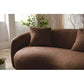 Modern Curved 3 Seat Boucle Fabric Sofa 94"