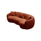 Modern Curved 3 Seat Boucle Fabric Sofa 94"