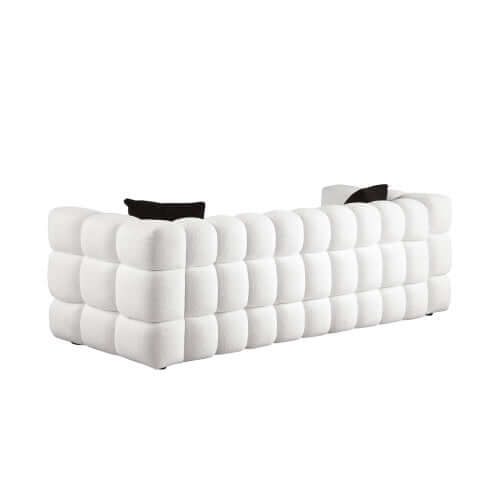 Modern Tufted Marshmallow Boucle Sofa (3 Colors)