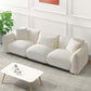 Modern Deep Seated Plush Cushion Sofa 102" (2 Colors)