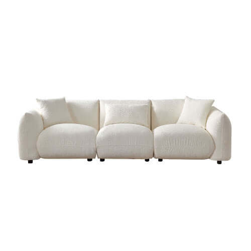 Modern Deep Seated Plush Cushion Sofa 102" (2 Colors)