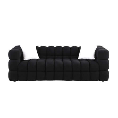 Modern Tufted Marshmallow Boucle Sofa (3 Colors)