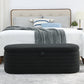 Modern Oval Ottoman Storage Bench 45.5" (6 Colors)