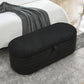 Modern Oval Ottoman Storage Bench 45.5" (6 Colors)