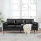 MCM Faux Leather 3 Seat Sofa 77"