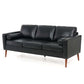 MCM Faux Leather 3 Seat Sofa 77"