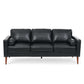 MCM Faux Leather 3 Seat Sofa 77"