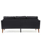 MCM Faux Leather 3 Seat Sofa 77"