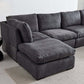 Modern Modular Cloud L Shape or Dual Chaise Sectional Sofa