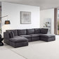 Modern Modular Cloud L Shape or Dual Chaise Sectional Sofa