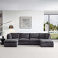 Modern Modular Cloud L Shape or Dual Chaise Sectional Sofa