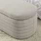 Modern Oval Ottoman Storage Bench 45.5" (6 Colors)