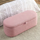 Modern Oval Ottoman Storage Bench 45.5" (6 Colors)