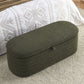 Modern Oval Ottoman Storage Bench 45.5" (6 Colors)