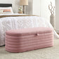 Modern Oval Ottoman Storage Bench 45.5" (6 Colors)