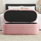 Modern Oval Ottoman Storage Bench 45.5" (6 Colors)