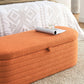 Modern Oval Ottoman Storage Bench 45.5" (6 Colors)