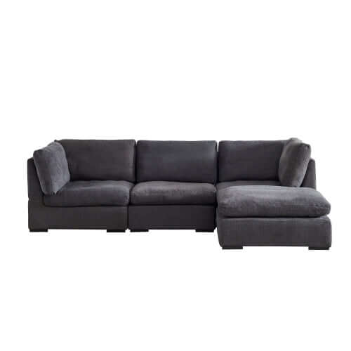 Modern Modular Cloud L Shape or Dual Chaise Sectional Sofa