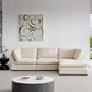 Modern Modular Cloud L Shape or Dual Chaise Sectional Sofa