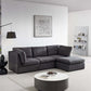 Modern Modular Cloud L Shape or Dual Chaise Sectional Sofa