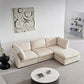 Modern Modular Cloud L Shape or Dual Chaise Sectional Sofa